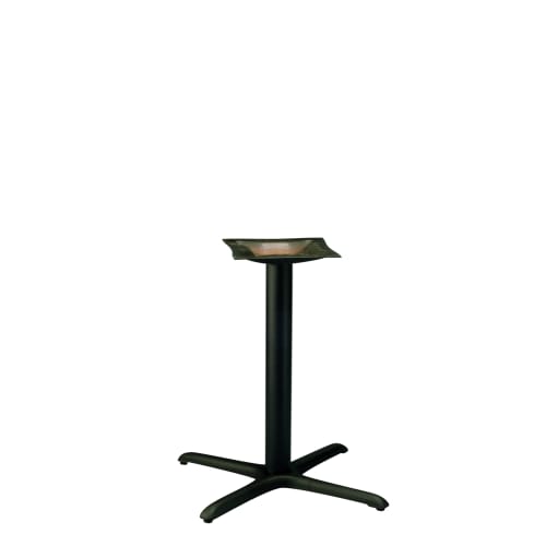 MTS Cross Series Table Base, 30x30, Black Wrinkle Powdercoat Finish